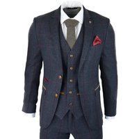 Madrid Herringbone Tweed 3 Piece Suit 38R