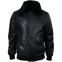 Air Force Leather Collar Bomber Jacket