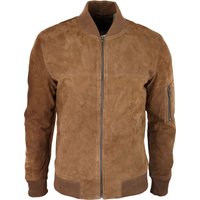 Suede Bomber Jacket Leather Varsity Casual
