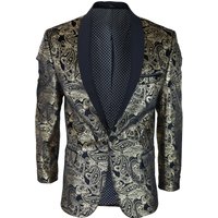Velvet Paisley Blazer 36R