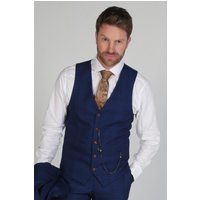 Alex Check Wedding Waistcoat 34R