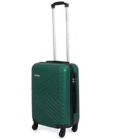 Planet Direct Modern Hard Shell Suitcase with 3-Digit Lock (55x36x23cm) in Green | Size: 55 x 36 x 23 cm