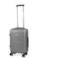 Planet Direct Hard Shell Lightweight 3-Digit Lock 4 Wheel Travel Suitcase 51x35x23cm in Grey | Size: 51 x 35 x 23 cm