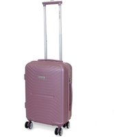 Planet Direct Hard Shell Lightweight 3-Digit Lock 4 Wheel Travel Suitcase 51x35x23cm in Pink | Size: 51 x 35 x 23 cm