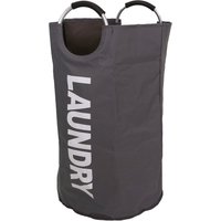 Libbi Lou 90L Laundry Bag Hamper with Aluminium Handles in Grey