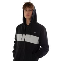 Panel Full Zip Hooded Hoodie