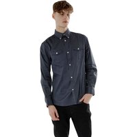 Smart Casual Shirt Regular Fit Shirt Chest Pocket Dark