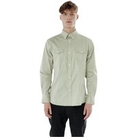 Smart Casual Shirt Regular Fit Shirt Chest Pocket Pale