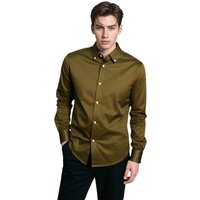 Business Casual Shirt Button Down Long Sleeve Shirt Dark