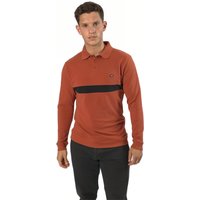 Designer Cotton Polo Shirt Long Sleeve Single Stripe
