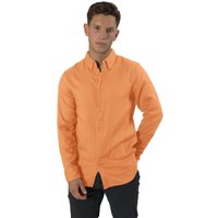 Smart Casual Shirt Button Down Long Sleeve Shirt Burnt