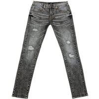 Acid Rain Washed Skinny Distressed Jeans 38R