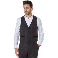 Madison Tweed Check Tailored Waistcoat