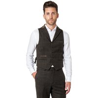 Vitori Tweed Waistcoat Notch Lapels Elegant Traditional Style
