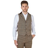 Elton Tweed Check Waistcoat