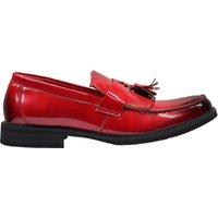 Stylish Faux Leather Tassel Loafers