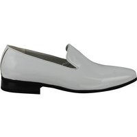 Stylish Faux Patent Leather Slip On Shoes Comfort & Elegance