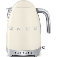 Smeg Kettle Jug & 2-slice Toaster Set 1.5L 3Kw, Stainless Steel in Cream