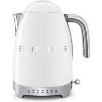 Smeg Jug Kettle & 2-Slice Toaster Set, 1.7L 3Kw Stainless Steel in White