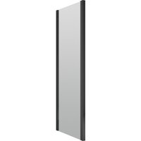 Balterley Safety Glass Reversible Shower Side Panel Black 6mm 800mm