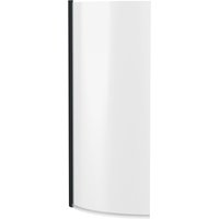 Balterley Curved 6mm Toughened Safety Glass Reversible P Bath Screen Black