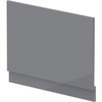 Balterley Bath MDF End Panel Plinth Gloss Cloud Grey 750mm