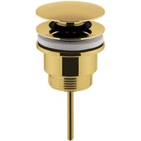 Balterley Universal Push Button Basin Waste Slotted UnslottedBrushed Brass in Metallics