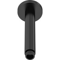 Balterley Round Ceiling Mount Shower Arm - 150mm - Matt Black