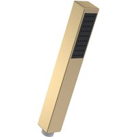 Balterley Minimalist Square Single Function Shower Handset - Brushed Brass in Metallics