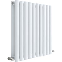 Balterley Embrace Horizontal Double Panel Radiator, 600mm x 586mm - Gloss White