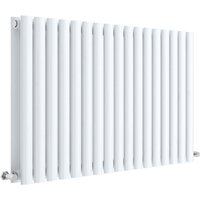 Balterley Embrace Horizontal Double Panel Radiator, 600mm x 992mm - Gloss White