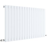 Balterley Lucia Square Horizontal Single Panel Radiator, 600 x 992mm Satin White
