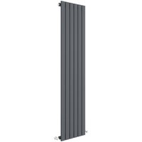 Balterley Square Vertical Single Panel Radiator 2041 BTU Anthracite 1500x354mm in Grey