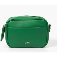 Etre Women's Willa Crossbody Bag - Green, Pebbled Faux Leather in Green
