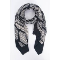 Sarta Women's Shelby Lightweight Architecture Scarf - Black