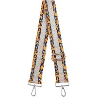 Sarta Women's Orange Leopard Print Bag Strap With Glitter Stripe