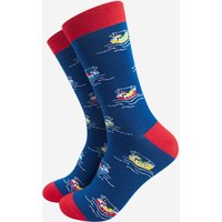 Fishing Boat Bamboo Socks