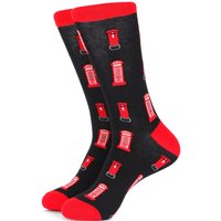 British Red Telephone Box Bamboo Socks