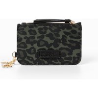 Etre Women's Florrie Card Holder Wallet - Khaki Leopard Print, Nylon