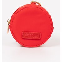 Etre Women's Finley Round Coin Purse - Red, Nylon in Red