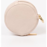 Etre Women's Finley Round Coin Purse - Nude, Pebbled Faux Leather in Nude