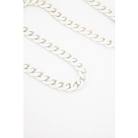Sarta Women's Chain Link Metal Bag Strap in White