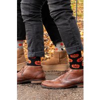 Halloween Pumpkins Jack OLantern Novelty Bamboo Socks