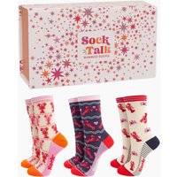 Sock Talk Women's Bamboo Socks Gift Box - Lobsters | Size: 3-7