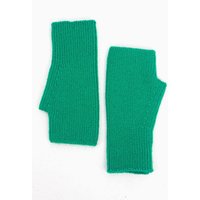 Sarta Women's Dylan Wrist Warmers - Green, Knitted in Green