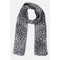 Sarta Women's Leopard Print Lightweight Scarf in Light Grey