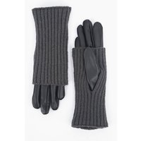 Catalina Folding Cuff Gloves Black Grey