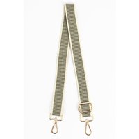 Sarta Women's Jenna Woven Bag Strap - Khaki, Rattan in Tan