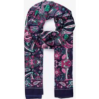 Sarta Women's Hazel Mosaic Paisley Print Lightweight Scarf in Fuchsia