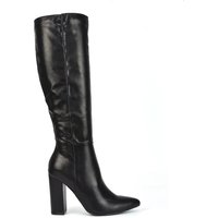 Opal Knee High Pointed Toe Block Heeled Long Boots